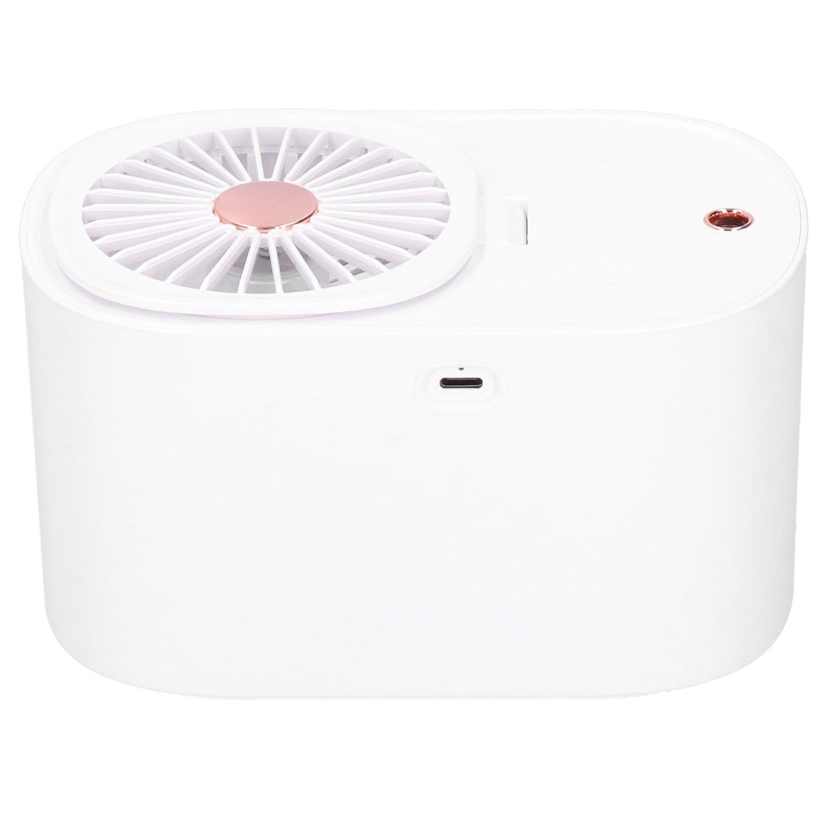 90 Degree Folding Electric Fan 2 in1 Portable Humidifying Electric Fan for Home OfficeWhite