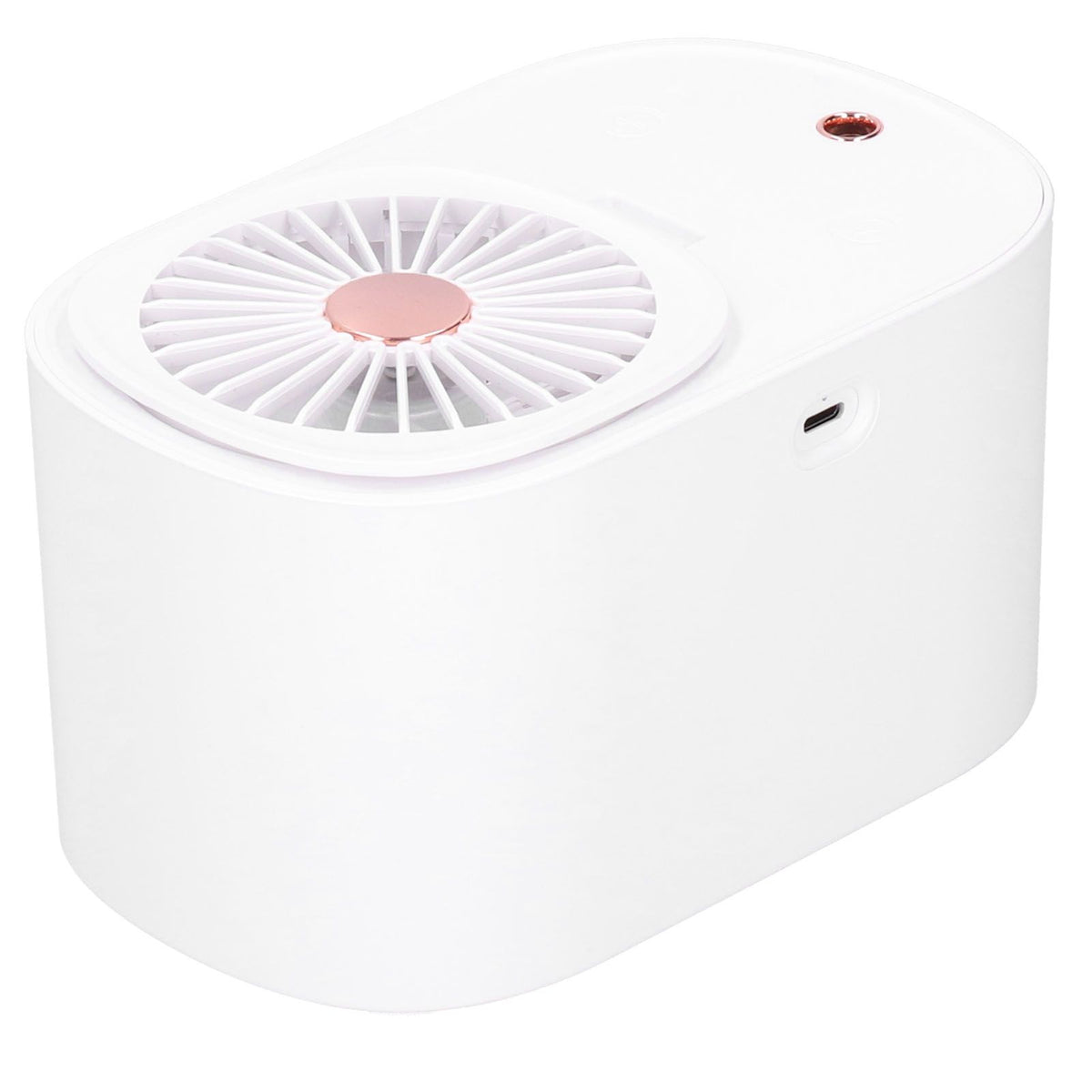 90 Degree Folding Electric Fan 2 in1 Portable Humidifying Electric Fan for Home OfficeWhite