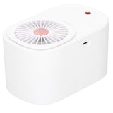 90 Degree Folding Electric Fan 2 in1 Portable Humidifying Electric Fan for Home OfficeWhite - Top-Down View