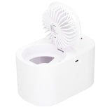 90 Degree Folding Electric Fan 2 in1 Portable Humidifying Electric Fan for Home OfficeWhite