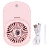 90 Degree Folding Electric Fan 2 in1 Portable Humidifying Electric Fan for Home OfficePink
