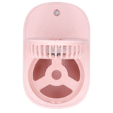 90 Degree Folding Electric Fan 2 in1 Portable Humidifying Electric Fan for Home OfficePink - Side View