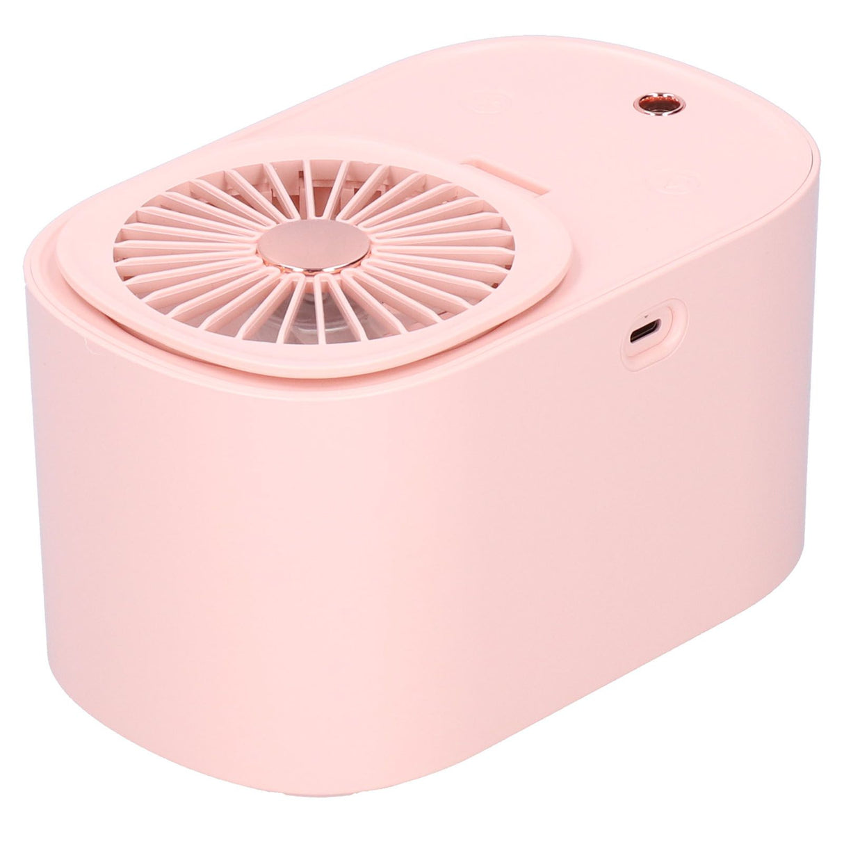 90 Degree Folding Electric Fan 2 in1 Portable Humidifying Electric Fan for Home OfficePink