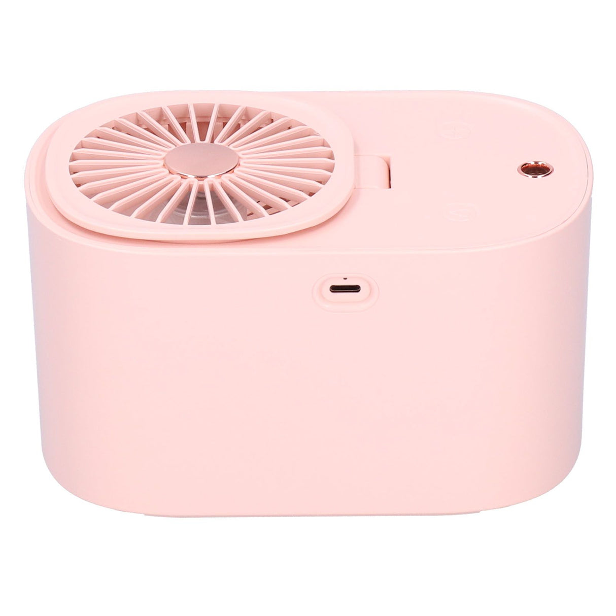 90 Degree Folding Electric Fan 2 in1 Portable Humidifying Electric Fan for Home OfficePink