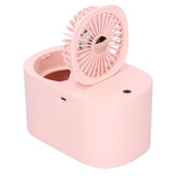 90 Degree Folding Electric Fan 2 in1 Portable Humidifying Electric Fan for Home OfficePink - Close-Up Angle