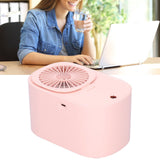 90 Degree Folding Electric Fan 2 in1 Portable Humidifying Electric Fan for Home OfficePink - Extra Image