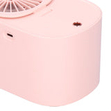 90 Degree Folding Electric Fan 2 in1 Portable Humidifying Electric Fan for Home OfficePink - Extra Image
