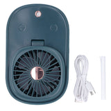 90 Degree Folding Electric Fan 2 in1 Portable Humidifying Electric Fan for Home OfficeDark Blue