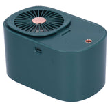 90 Degree Folding Electric Fan 2 in1 Portable Humidifying Electric Fan for Home OfficeDark Blue - Side View
