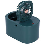 90 Degree Folding Electric Fan 2 in1 Portable Humidifying Electric Fan for Home OfficeDark Blue