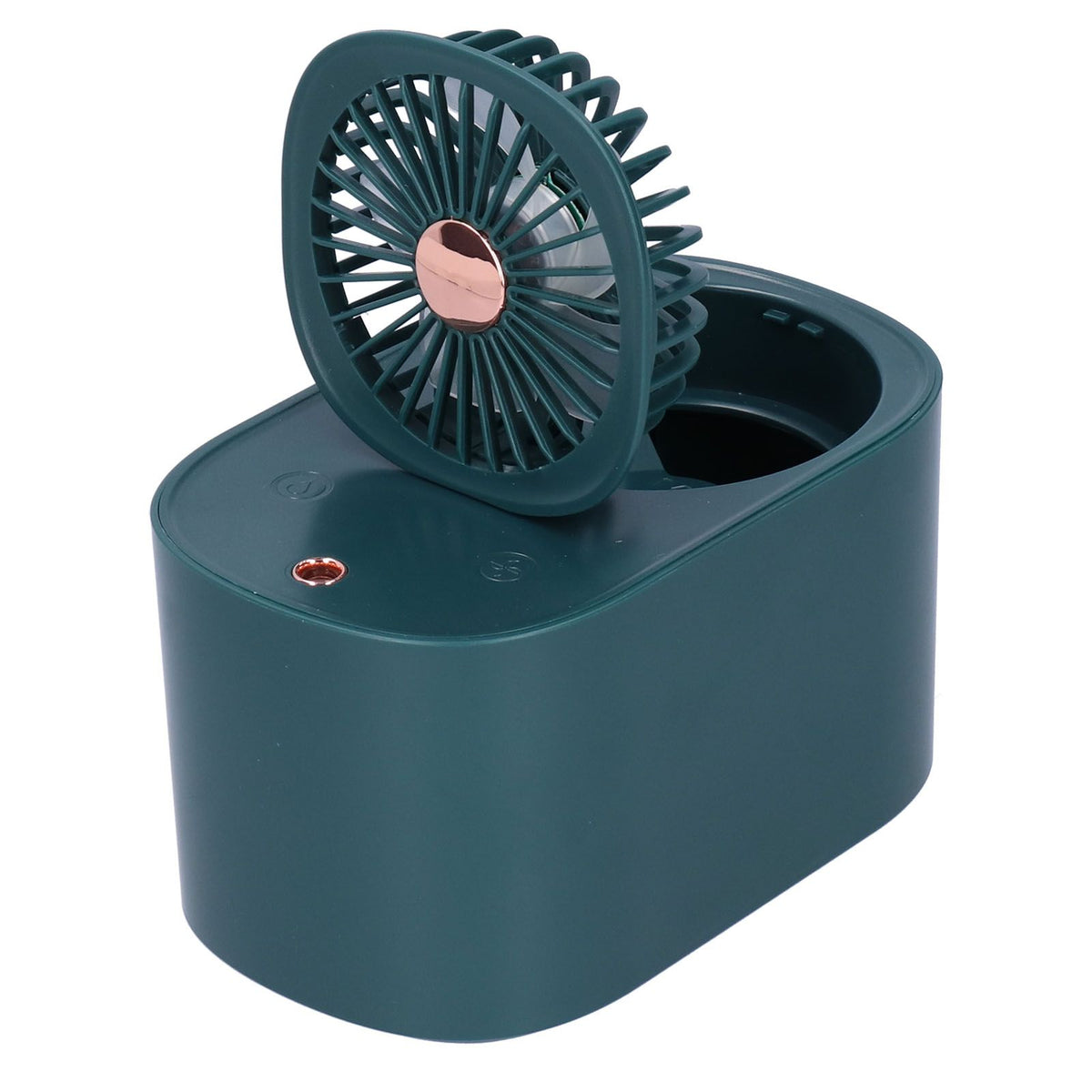 90 Degree Folding Electric Fan 2 in1 Portable Humidifying Electric Fan for Home OfficeDark Blue