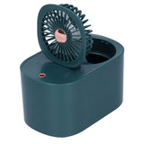 90 Degree Folding Electric Fan 2 in1 Portable Humidifying Electric Fan for Home OfficeDark Blue