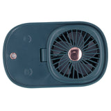 90 Degree Folding Electric Fan 2 in1 Portable Humidifying Electric Fan for Home OfficeDark Blue