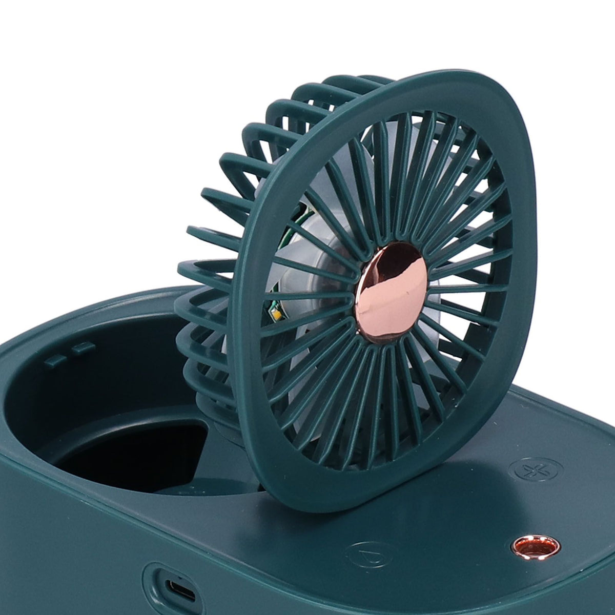 90 Degree Folding Electric Fan 2 in1 Portable Humidifying Electric Fan for Home OfficeDark Blue