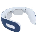 Neck Massager USB Charging Mini Intelligent Holographic Pulsed Shoulder Therapy Machine Blue