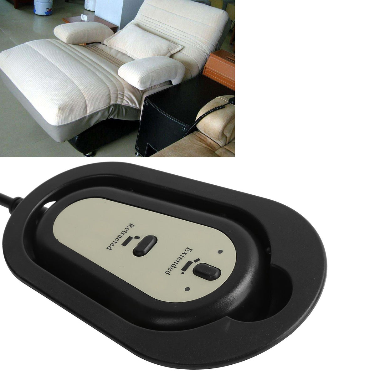 Electric Recliner Controller Sofa Lift 2 Button Hand Switch Controller 5 Pin for Furniture
