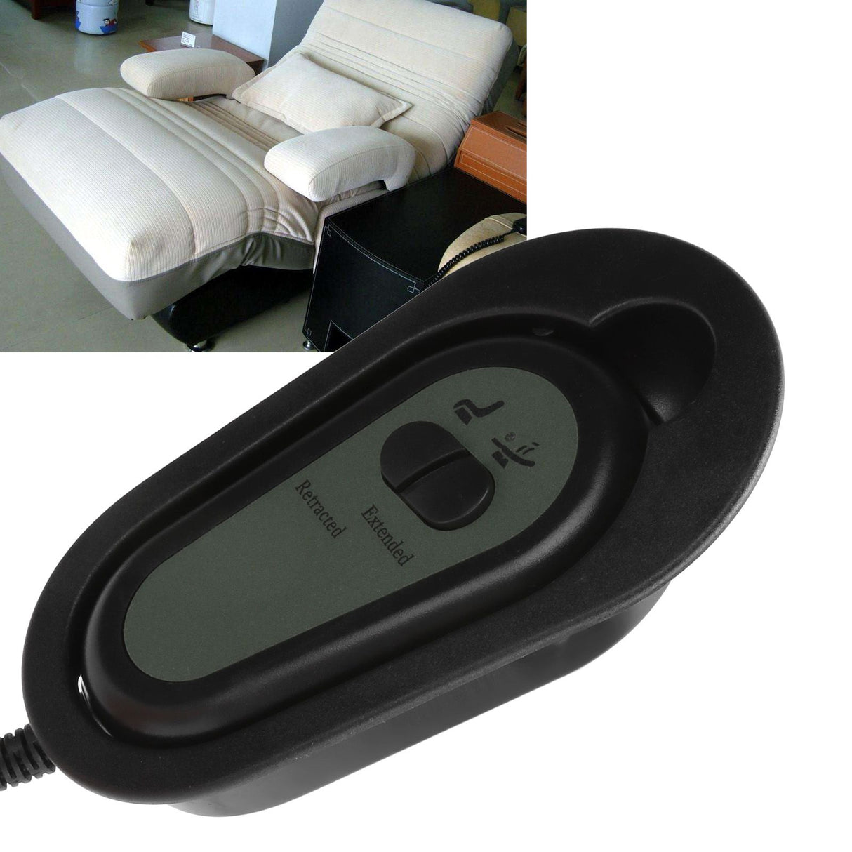 Electric Sofa Controller 2 Button Lift Chair Hand Control 5 Pin for Electric Recliner