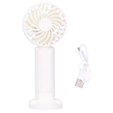 3‑Gear Adjustable Fan Portable Handheld Mobile Phone Holder Electric Fan for DormitoryWhite