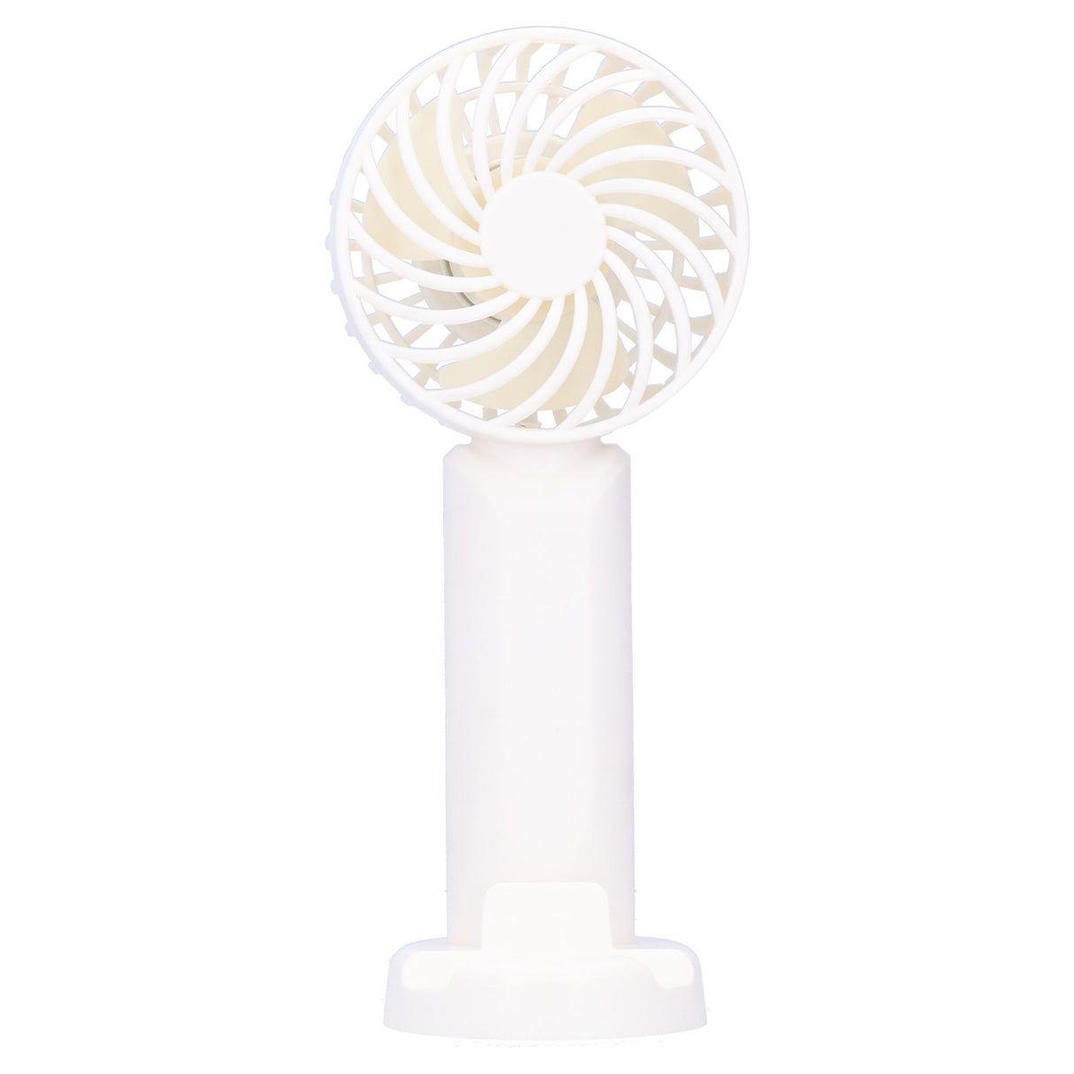 3‑Gear Adjustable Fan Portable Handheld Mobile Phone Holder Electric Fan for DormitoryWhite