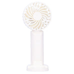 3‑Gear Adjustable Fan Portable Handheld Mobile Phone Holder Electric Fan for DormitoryWhite