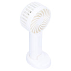 3‑Gear Adjustable Fan Portable Handheld Mobile Phone Holder Electric Fan for DormitoryWhite