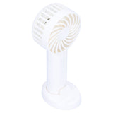 3‑Gear Adjustable Fan Portable Handheld Mobile Phone Holder Electric Fan for DormitoryWhite - Side View