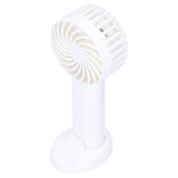 3‑Gear Adjustable Fan Portable Handheld Mobile Phone Holder Electric Fan for DormitoryWhite - Top-Down View