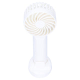 3‑Gear Adjustable Fan Portable Handheld Mobile Phone Holder Electric Fan for DormitoryWhite - 45-Degree Angle