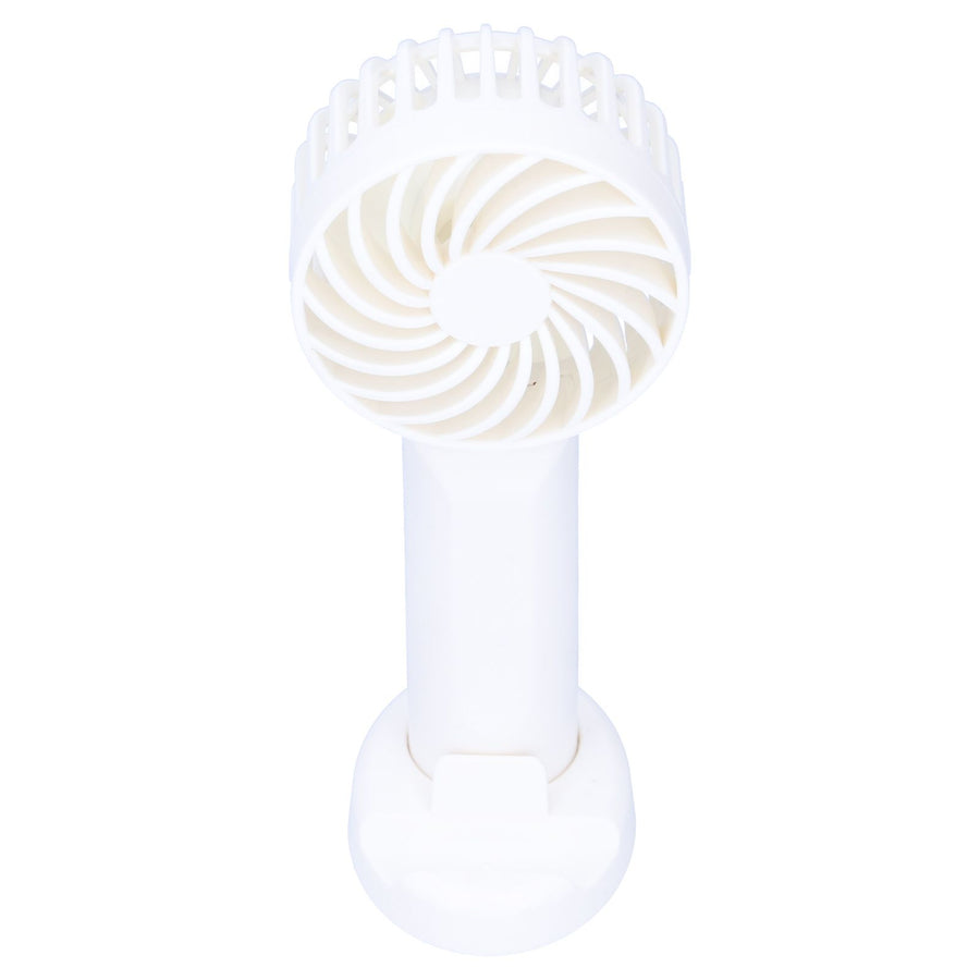 3‑Gear Adjustable Fan Portable Handheld Mobile Phone Holder Electric Fan for DormitoryWhite
