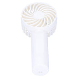 3‑Gear Adjustable Fan Portable Handheld Mobile Phone Holder Electric Fan for DormitoryWhite - Rear View