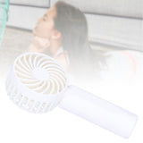 3‑Gear Adjustable Fan Portable Handheld Mobile Phone Holder Electric Fan for DormitoryWhite - Extra Image