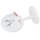 Cute Mobile Phone Holder Folding Mobile Phone Desktop Bracket for Live BroadcastWhite - Top-Down View