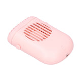 Hand-Held Mini Fan USB Charging Waist Hanging Fan for Home Office Traveling Pink