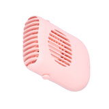 Hand-Held Mini Fan USB Charging Waist Hanging Fan for Home Office Traveling Pink