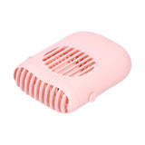 Hand-Held Mini Fan USB Charging Waist Hanging Fan for Home Office Traveling Pink - 45-Degree Angle