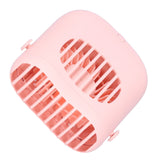 Hand-Held Mini Fan USB Charging Waist Hanging Fan for Home Office Traveling Pink - Extra Image
