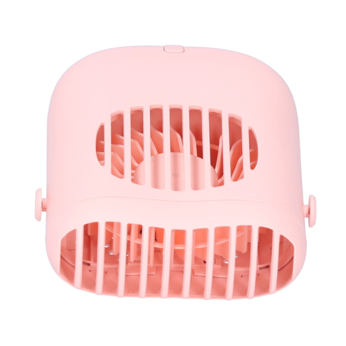 Hand-Held Mini Fan USB Charging Waist Hanging Fan for Home Office Traveling Pink