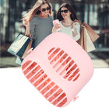 Hand-Held Mini Fan USB Charging Waist Hanging Fan for Home Office Traveling Pink - Extra Image