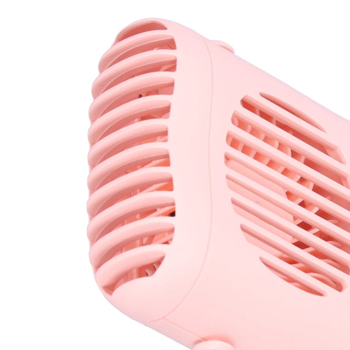 Hand-Held Mini Fan USB Charging Waist Hanging Fan for Home Office Traveling Pink