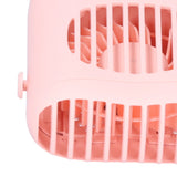 Hand-Held Mini Fan USB Charging Waist Hanging Fan for Home Office Traveling Pink
