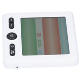 LCD Electronic Alarm Clock Temperature Humidity Monitoring Alarm for Indoor Home UseWhite - 45-Degree Angle