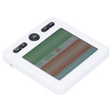 LCD Electronic Alarm Clock Temperature Humidity Monitoring Alarm for Indoor Home UseWhite - Rear View