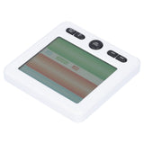 LCD Electronic Alarm Clock Temperature Humidity Monitoring Alarm for Indoor Home UseWhite - Low Angle