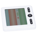 LCD Electronic Alarm Clock Temperature Humidity Monitoring Alarm for Indoor Home UseWhite - Extra Image