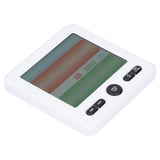 LCD Electronic Alarm Clock Temperature Humidity Monitoring Alarm for Indoor Home UseWhite