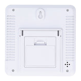 LCD Electronic Alarm Clock Temperature Humidity Monitoring Alarm for Indoor Home UseWhite - Extra Image