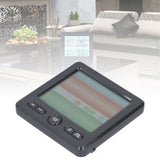 LCD Electronic Alarm Clock Temperature Humidity Monitoring Alarm for Indoor Home UseBlack - Extra Image