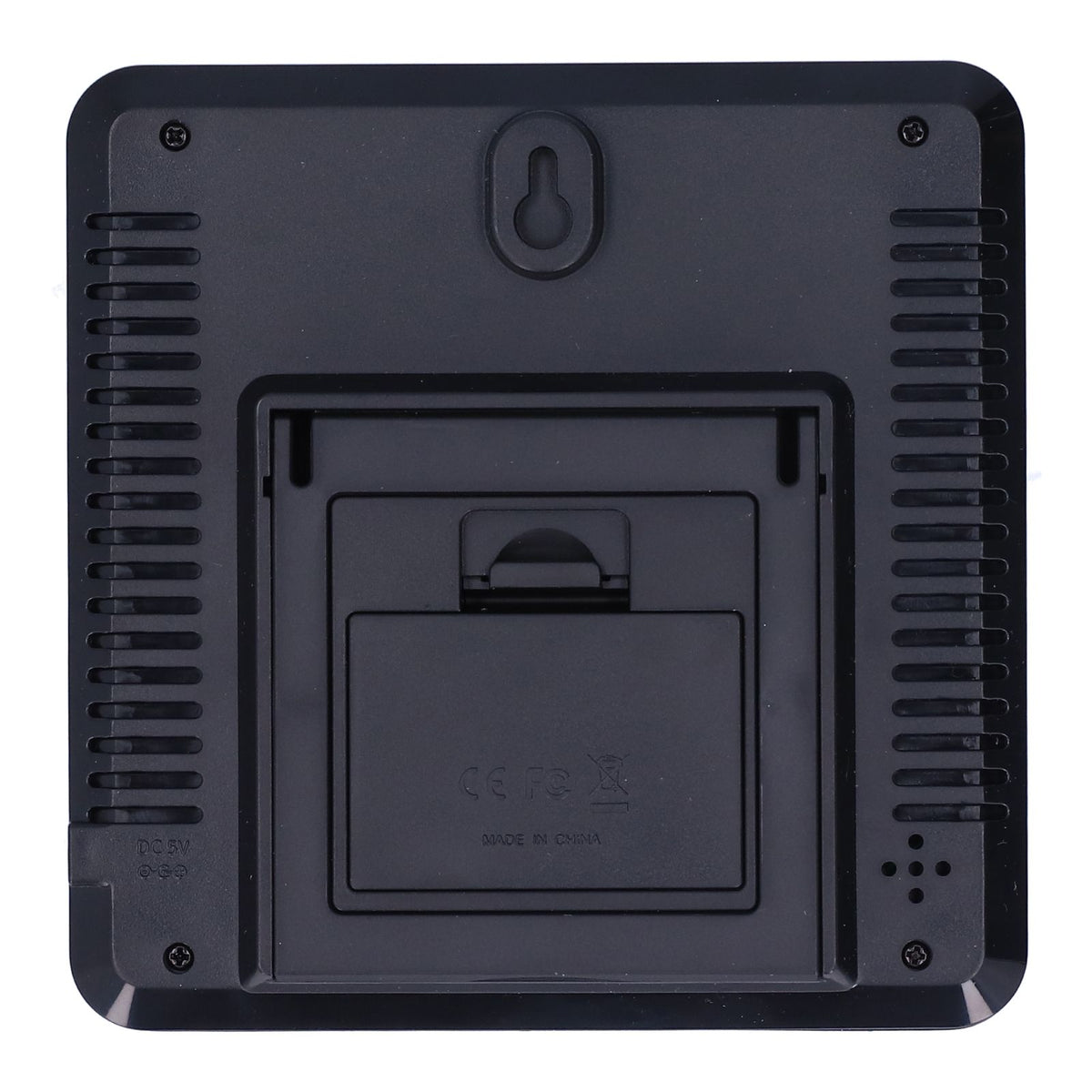 LCD Electronic Alarm Clock Temperature Humidity Monitoring Alarm for Indoor Home UseBlack