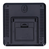 LCD Electronic Alarm Clock Temperature Humidity Monitoring Alarm for Indoor Home UseBlack