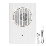 Desktop Hanging Neck Handheld Fan USB Charging Portable Mini Fan for Office BedroomWhite